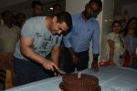 Aamir Khan celebrates his 50th birthday with media in Mumbai on 13th March 2015